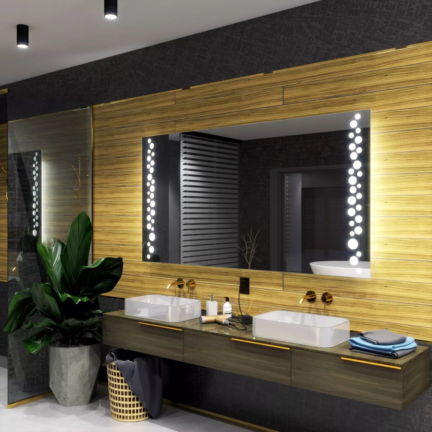 Lustro Podświetlane LED Toronto - 100cm, 60cm