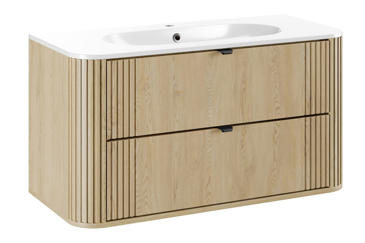 Zestaw meblowy 100cm z umywalką meblową Pure SET-OVC 100CM UM PURE