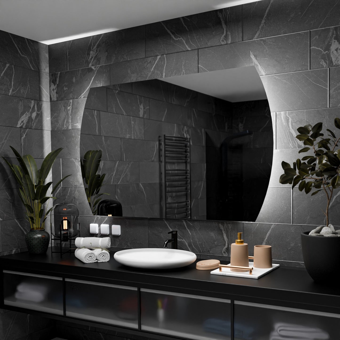 Lustro Podświetlane LED Dublin - 100cm, 60cm