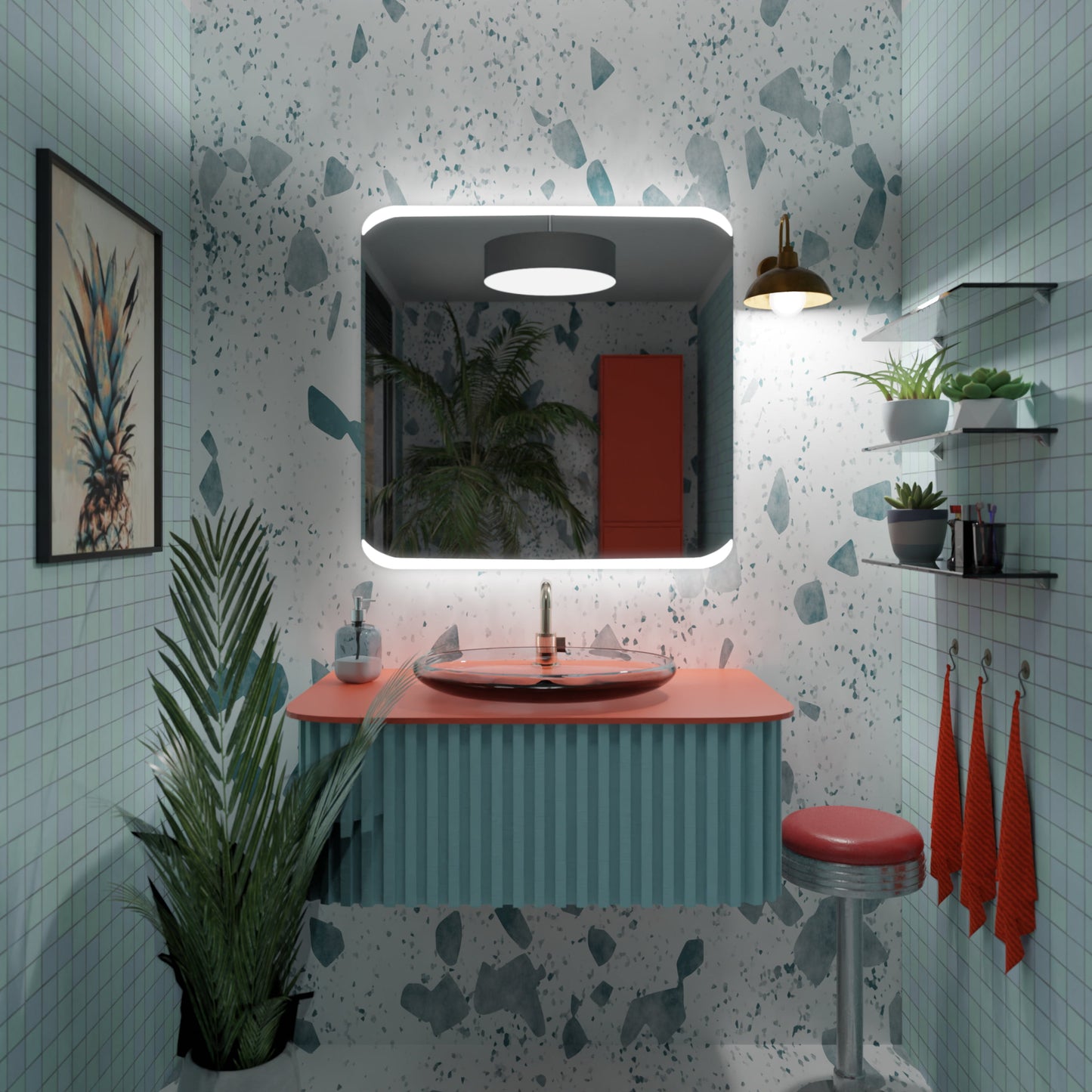 Lustro Podświetlane LED Modena  -  90cm, 60cm