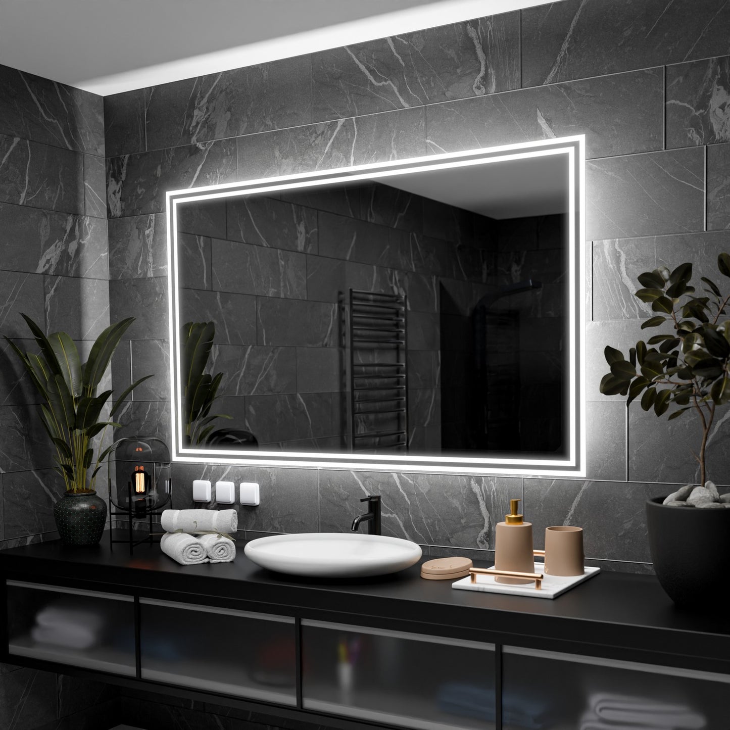 Lustro Podświetlane LED Wieden  -  120cm, 90cm