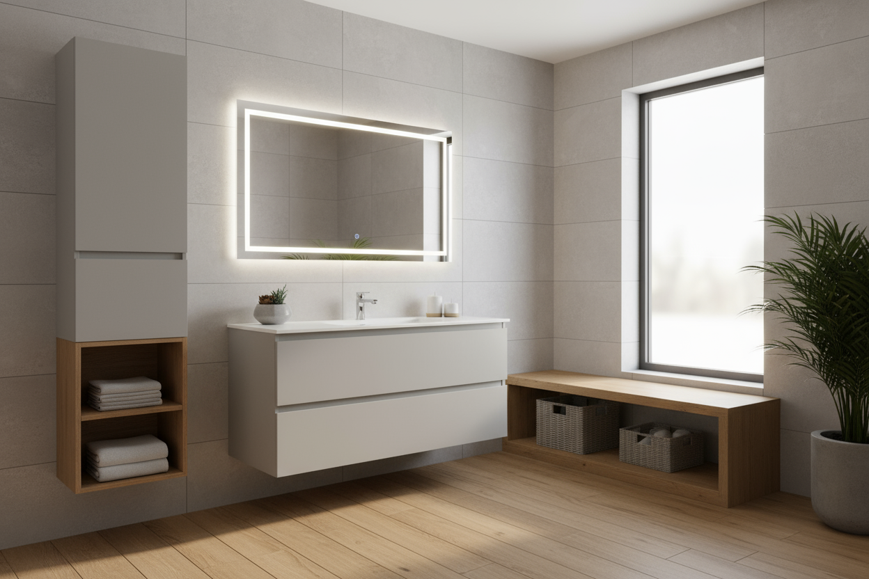 meble łazienkowe w aranżacji